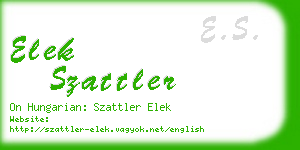 elek szattler business card